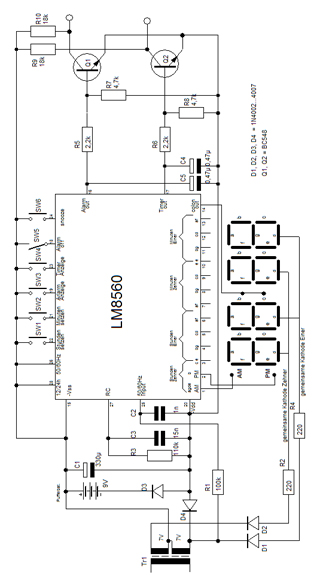 Lm8560 часы схема