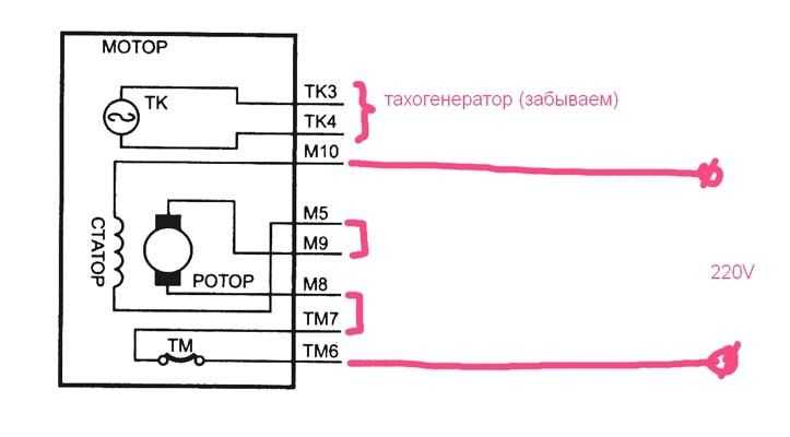 Дасм 2у4 схема подключения на большие обороты