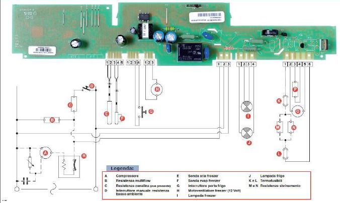 Электрическая схема холодильника индезит df5160w