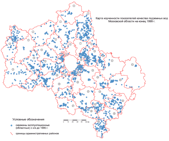 Карта артезианских вод