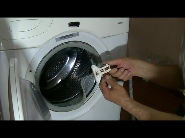 Como arreglar la puerta de la lavadora