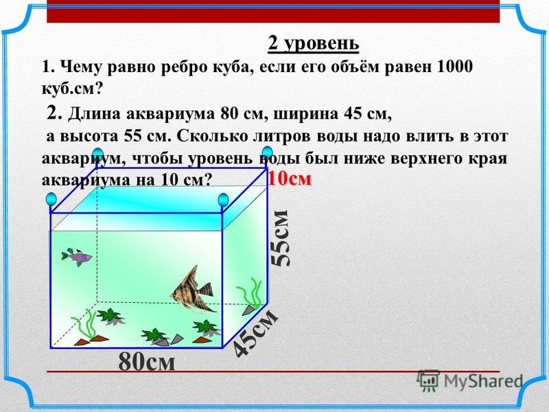 Известны ширина высота и длина