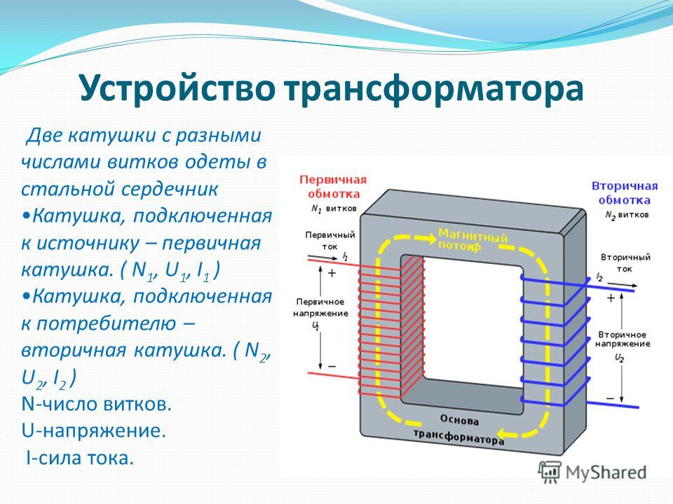 Напряжение на вторичной обмотке трансформатора