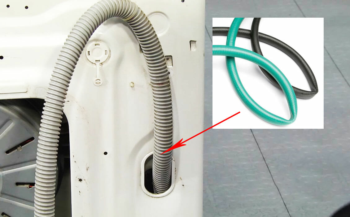kinked drain hose