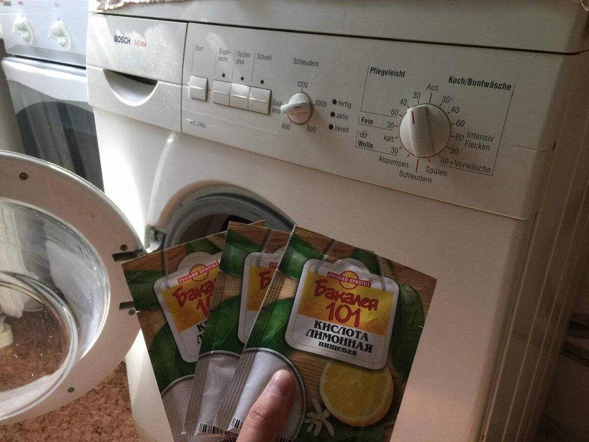 Можно лимонную кислоту в стиральную машину