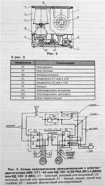Стиральная машина сибирь схема подключения электродвигателей