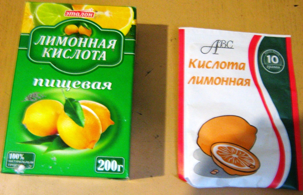 Очистка лимонной кислотой