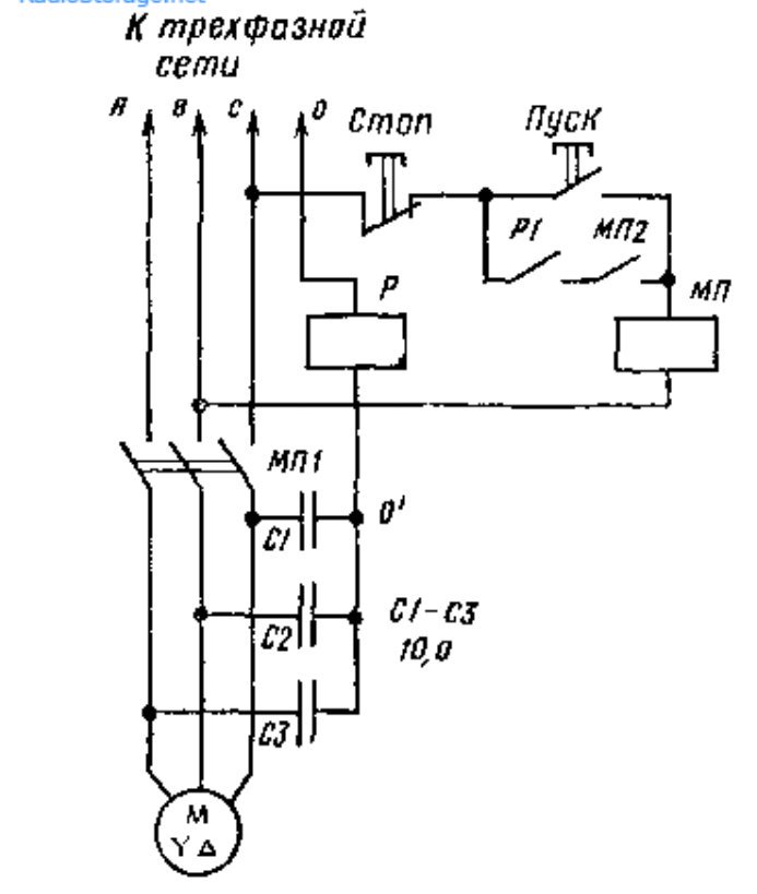Сети электродвигателей. Защита от обрыва фазы электродвигателя схема. Схема защиты электродвигателя от пропадания фазы. Защита трёхфазного двигателя от пропадания фазы схема. Схема защиты трехфазного двигателя от пропадания одной фазы.
