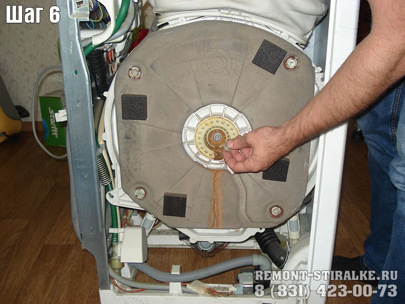 Замена подшипника в стиральной машине вертикальной загрузки