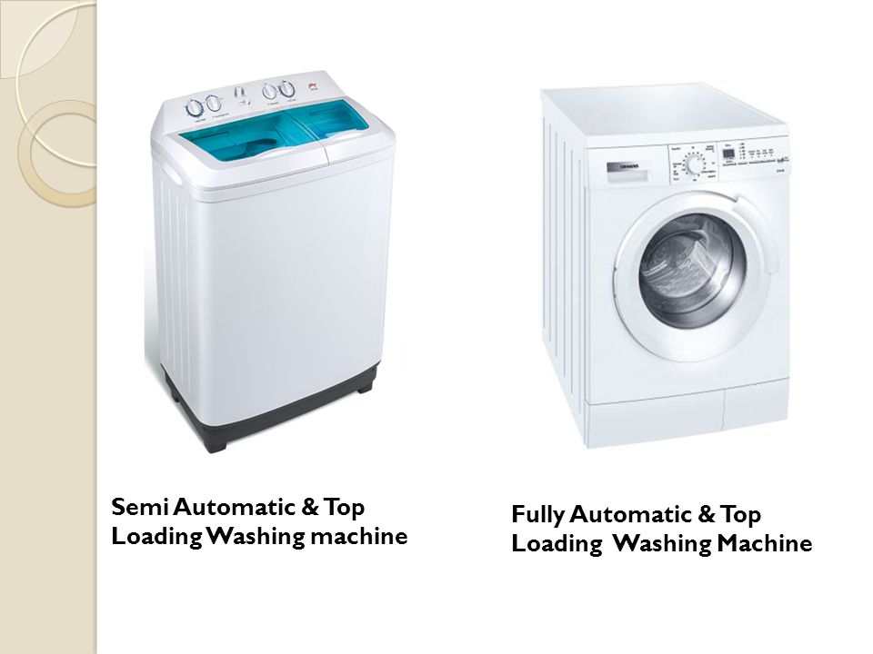 Fully Automatic & Top Loading Washing Machine. Semi Automatic & Top Loading Washing machine