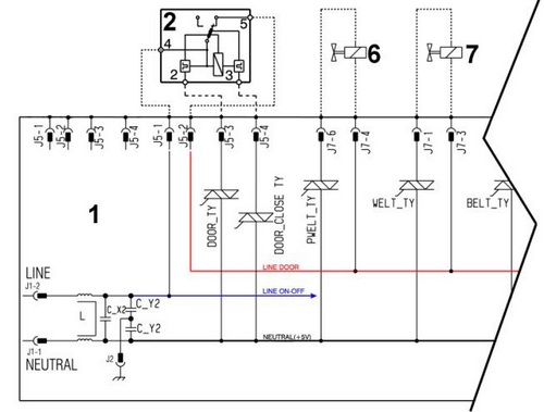 Bosch logixx 6 схема электрическая