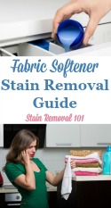 Fabric softener stain removal guide Fabric softener stain removal guide